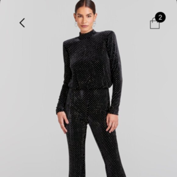 Nadine Merabi Luna Jumpsuit sz S - Picture 1 of 2